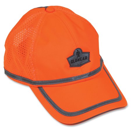 GLOWEAR CAP, BASEBALL, HI-VIS, ORNG EGO23238